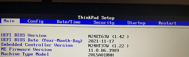 Thinkpad T480 Unlock Bios Hidden Menu Modify Whitelist Cfg Lock