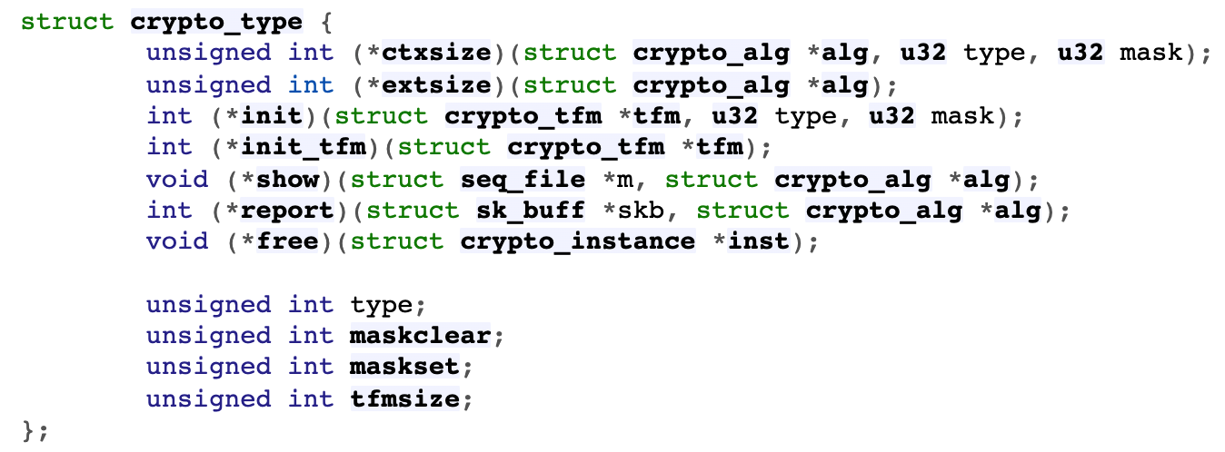 crypto folder in the linux kernel