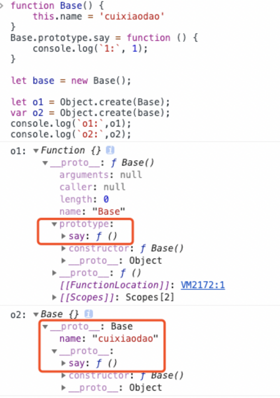 `Object.create()`Analysis and Implementation