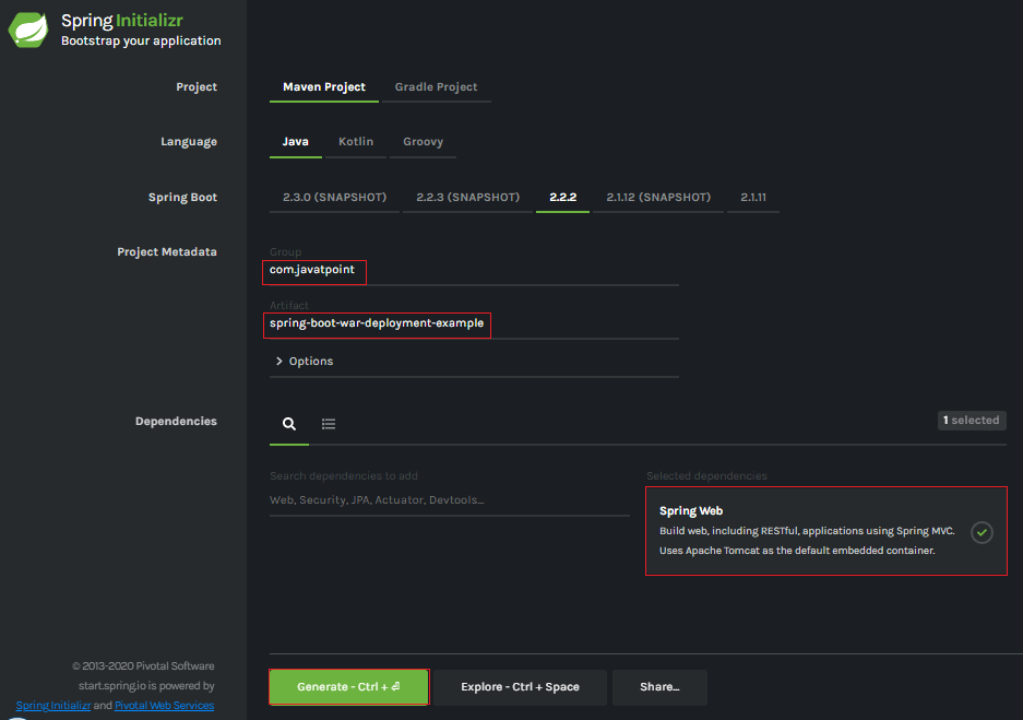 how-to-deploy-spring-boot-application-on-tomcat-server