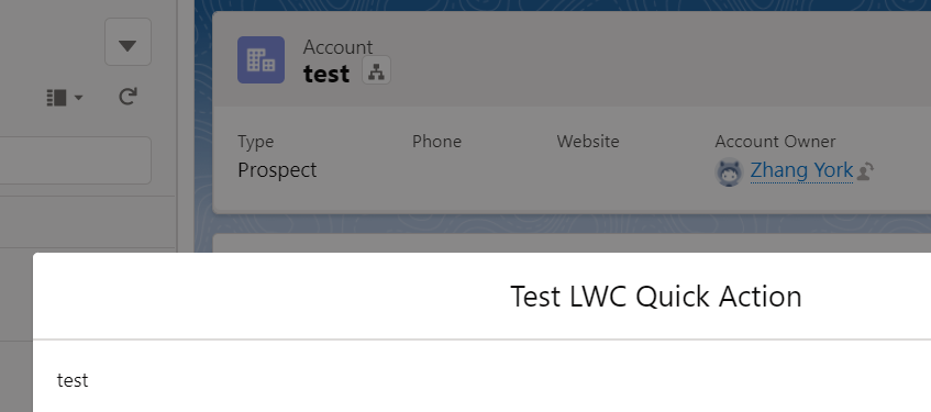 lwc quick action supported objects