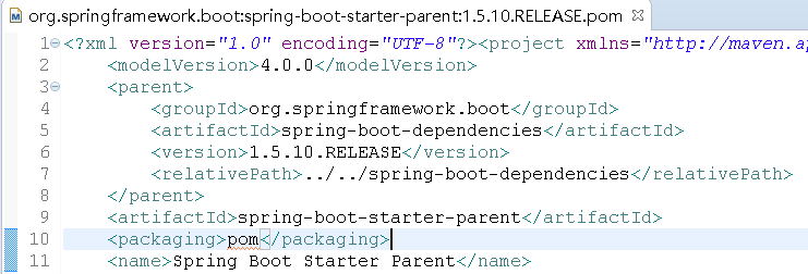 Details of spring boot dependencies 